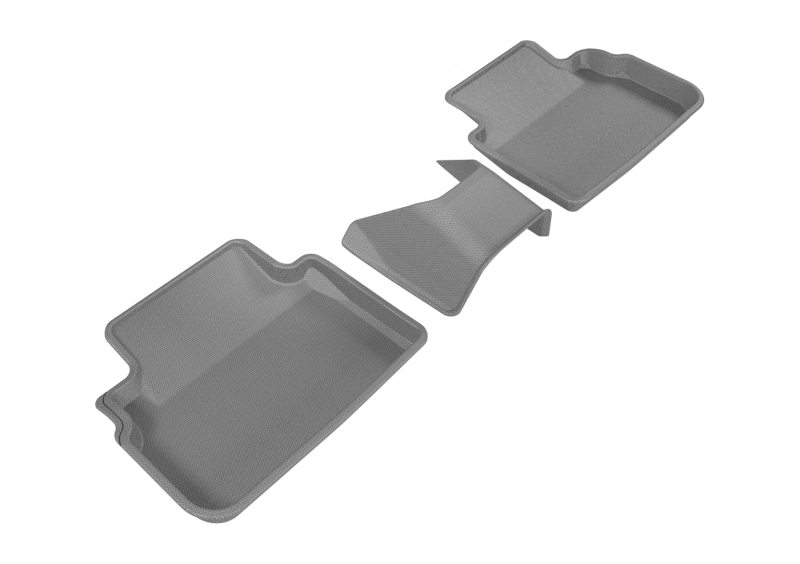 Subaru Crosstrek Floor Mats - Rear - 3D MAXpider - Kagu - Gray - `18-`19